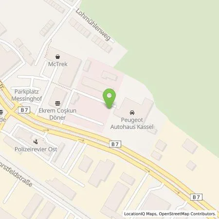 Standortübersicht der Tankstelle Glinicke Energie+Service GmbH in 34123 Kassel