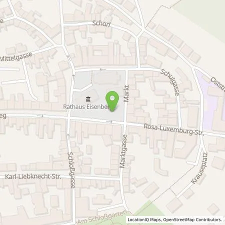 Standortübersicht der Tankstelle Stadtwerke Eisenberg Energie GmbH in 07607 Eisenberg