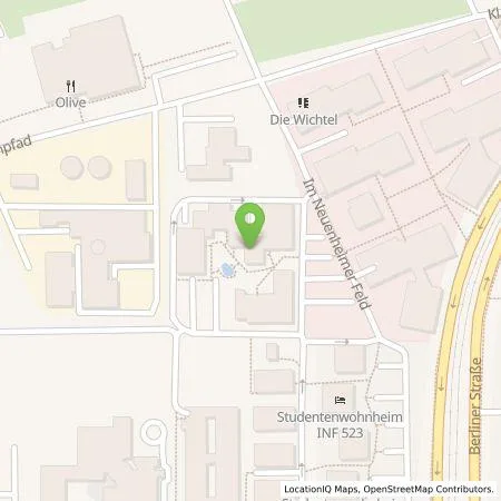 Standortübersicht der Tankstelle Sparkasse Heidelberg in 69120 Heidelberg