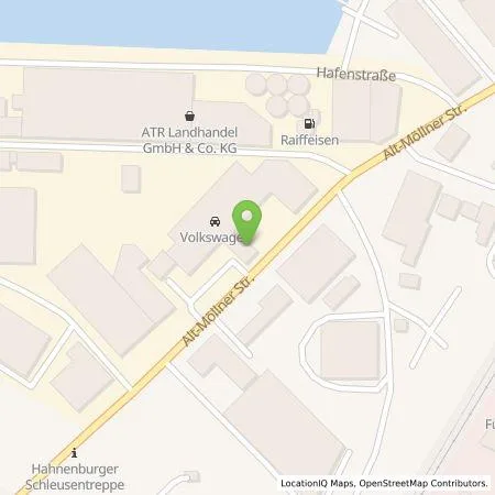 Standortübersicht der Tankstelle Ing.W. Riemer GmbH & CO K in 23879 Mölln