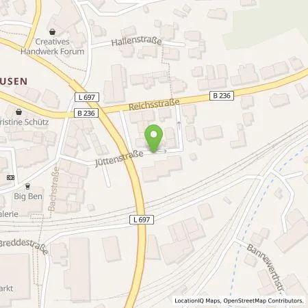 Standortübersicht der Tankstelle Prange Green Management GmbH in 58840 Plettenberg