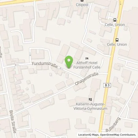 Standortübersicht der Tankstelle Fürstenhof Hotel Gesellschaft mbH in 29221 Celle