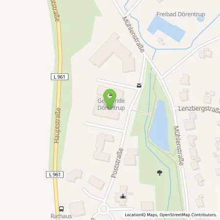 Standortübersicht der Tankstelle Stadtwerkenergie Ostwestfalen-Lippe GmbH in 32694 Dörentrup