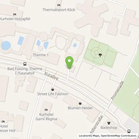 Standortübersicht der Tankstelle Therme I Betriebsgesellschaft GmbH in 94072 Bad Füssing