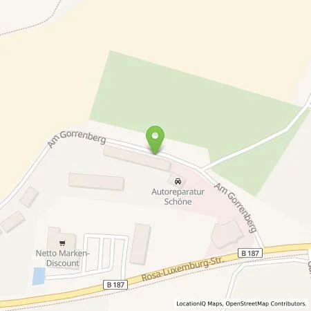 Standortübersicht der Tankstelle Autoreparatur Schöne in 06917 Jessen/Elster