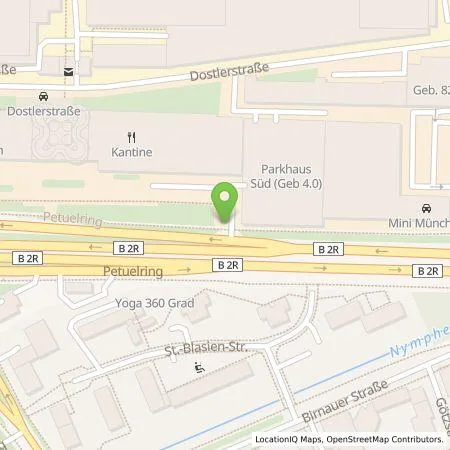 Standortübersicht der Tankstelle Bayerische Motoren Werke Aktiengesellschaft in 80788 München