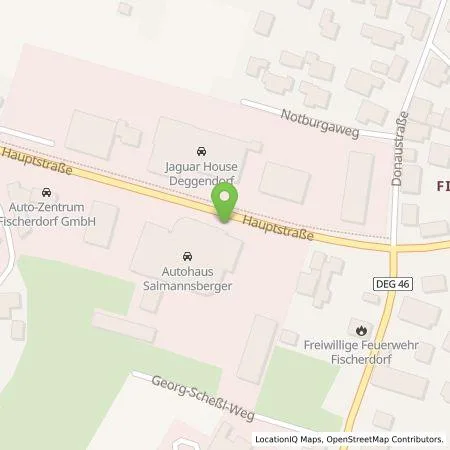 Standortübersicht der Tankstelle Max Salmannsberger GmbH in 94469 Deggendorf (Fischerdorf)