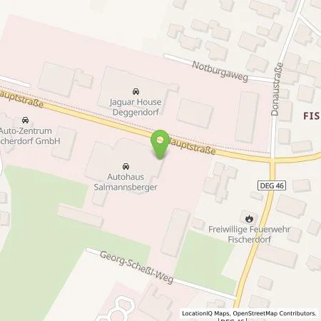Standortübersicht der Tankstelle Max Salmannsberger GmbH in 94469 Deggendorf (Fischerdorf)