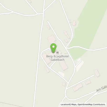 Standortübersicht der Tankstelle Berg- und Jagdhotel Gabelbach GmbH in 98693 Ilmenau