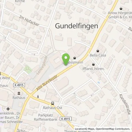 Standortübersicht der Tankstelle Gemeindewerke Gundelfingen GmbH in 79194 Gundelfingen