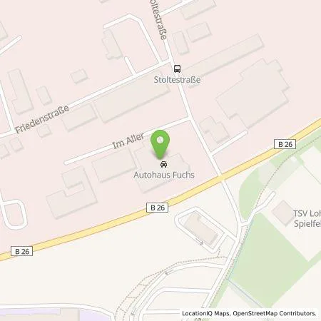 Standortübersicht der Tankstelle Autohaus Fuchs e.K. in 97816 Lohr/Main