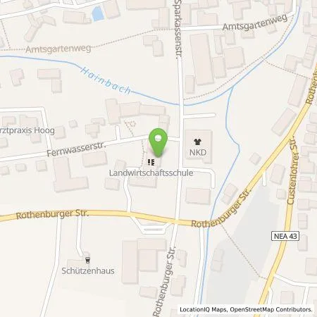 Standortübersicht der Tankstelle Amt für Ernährung, Landwirtschaft und Forsten Uffenheim in 97215 Uffenheim