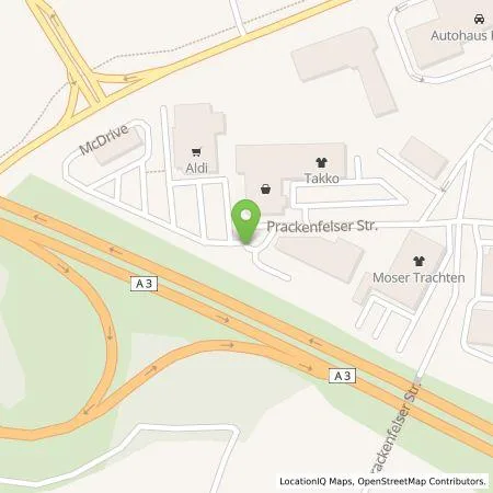 Standortübersicht der Tankstelle Autohaus Stahmer GmbH in 90518 Altdorf