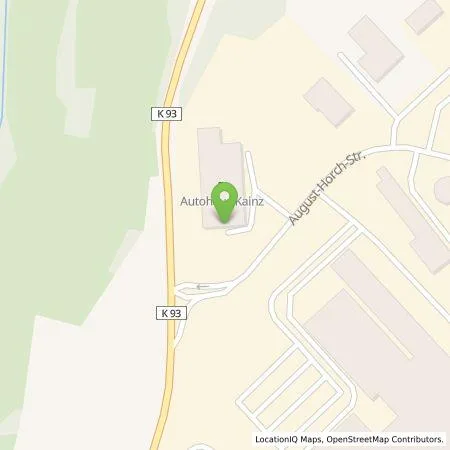 Standortübersicht der Tankstelle Autohaus Kainz GmbH & Co. KG in 56736 Kottenheim b. Mayen