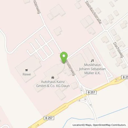 Standortübersicht der Tankstelle Autohaus Kainz GmbH & Co. KG in 54550 Daun