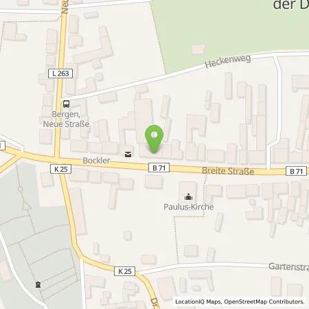 Standortübersicht der Tankstelle Nigel Schaefgen & Co. KG in 29468 Bergen