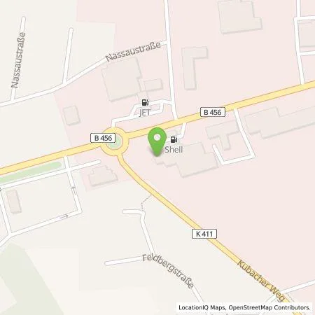 Standortübersicht der Tankstelle Autohaus Bilia GmbH & Co. KG in 35781 Weilburg