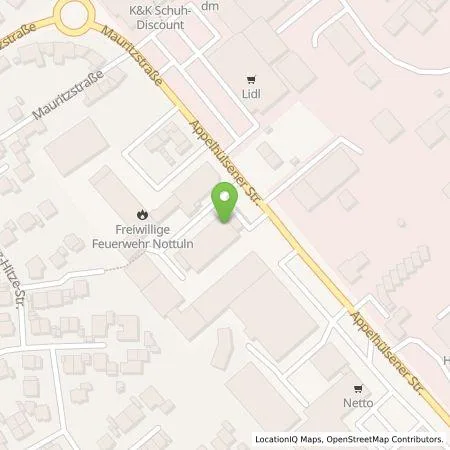 Standortübersicht der Tankstelle Autohaus Rump GmbH in 48301 Nottuln