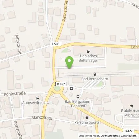 Standortübersicht der Tankstelle Stadtwerke Bad Bergzabern GmbHLadesäulenBZA in 76887 Bad Bergzabern