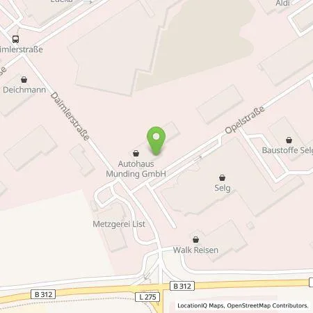 Standortübersicht der Tankstelle Autohaus Munding GmbH in 88499 Riedlingen