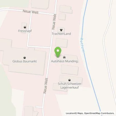 Standortübersicht der Tankstelle Autohaus Munding GmbH in 88471 Laupheim