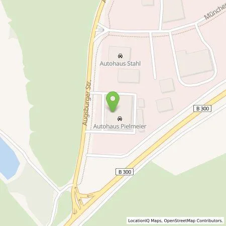 Standortübersicht der Tankstelle Autohaus Pielmeier GmbH & Co. Vertriebs KG in 86529 Schrobenhausen