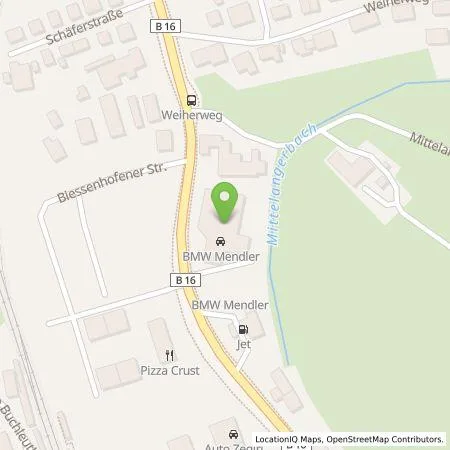 Standortübersicht der Tankstelle Widmann & Winterholler GmbH in 87600 Kaufbeuren