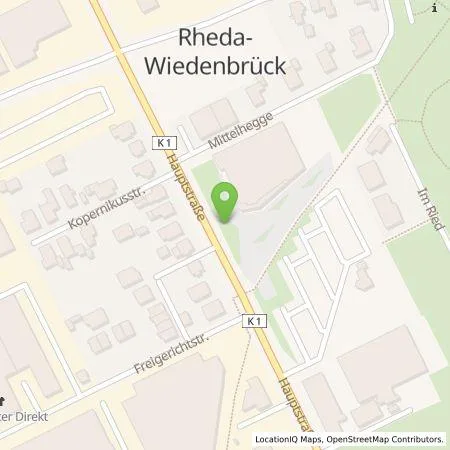 Standortübersicht der Tankstelle Stadtwerk Rheda-Wiedenbrück GmbH & Co. KG in 33378 Rheda-Wiedenbrück