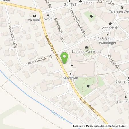 Standortübersicht der Tankstelle Energie Südbayern GmbH in 82487 Oberammergau