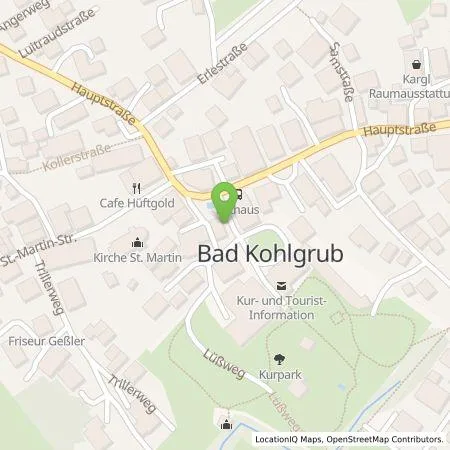 Standortübersicht der Tankstelle Energie Südbayern GmbH in 82433 Bad Kohlgrub