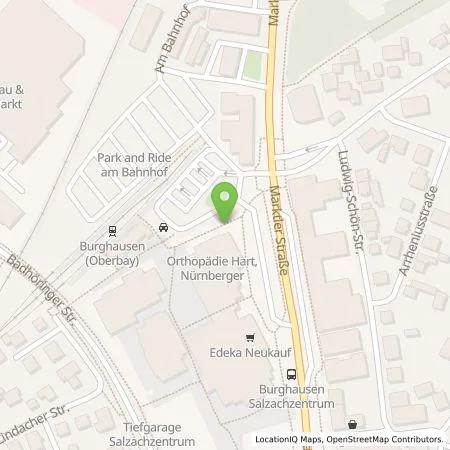 Standortübersicht der Tankstelle Energie Südbayern GmbH in 84489 Burghausen