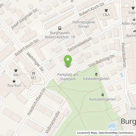 Standortübersicht der Tankstelle Energie Südbayern GmbH in 84489 Burghausen