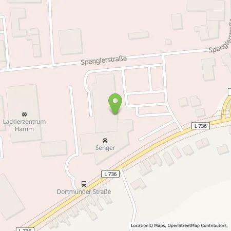 Standortübersicht der Tankstelle Senger Südwestfalen GmbH in 59067 Hamm