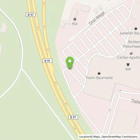 Standortübersicht der Tankstelle Gerth-Mobile e.Kfm. in 06667 Weißenfels