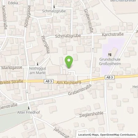 Standortübersicht der Tankstelle Markt Großostheim in 63762 Großostheim