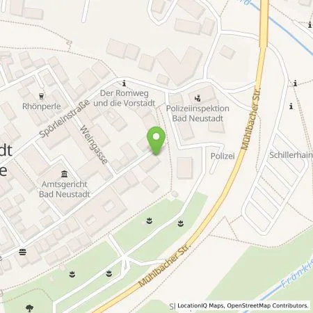 Standortübersicht der Tankstelle Landratsamt Rhön-Grabfeld in 97616 Bad Neustadt a.d. Saale