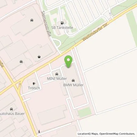 Standortübersicht der Tankstelle Autohaus Müller GmbH & Co. KG in 70839 Gerlingen