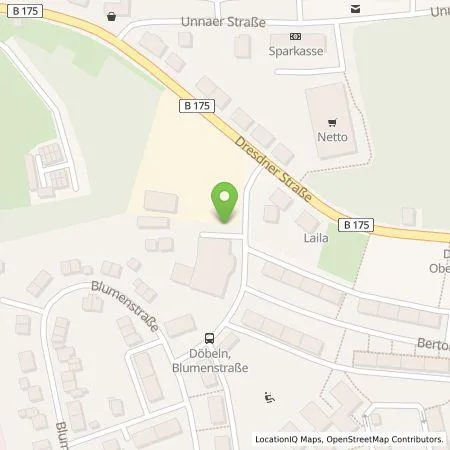 Standortübersicht der Tankstelle Stadtwerke Döbeln GmbH in 04720 Döbeln