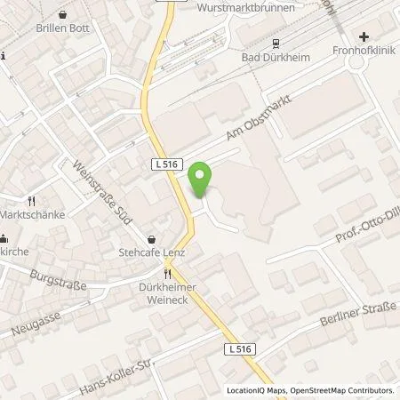 Standortübersicht der Tankstelle PfalzLader GmbH in 67098 Bad Dürkheim