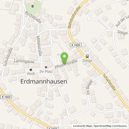 Standortübersicht der Tankstelle Gemeinde Erdmannhausen; Gebietskörperschaft in 71729 Erdmannhausen