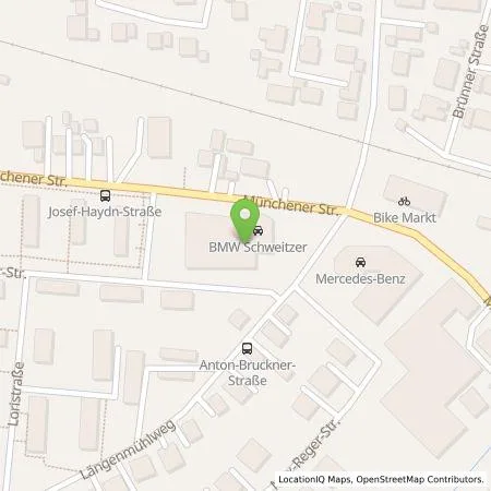 Standortübersicht der Tankstelle Autohaus Schweitzer GmbH in 86633 Neuburg