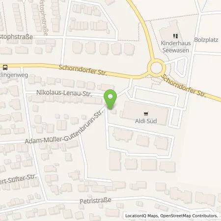 Standortübersicht der Tankstelle Stadtwerke Winnenden GmbH in 71364 Winnenden