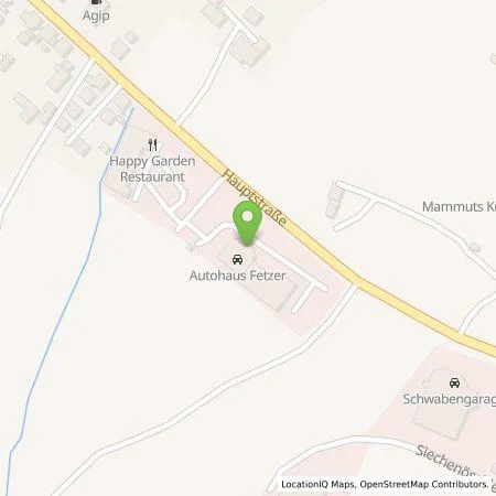 Standortübersicht der Tankstelle Autohaus Fetzer GmbH in 73329 Kuchen