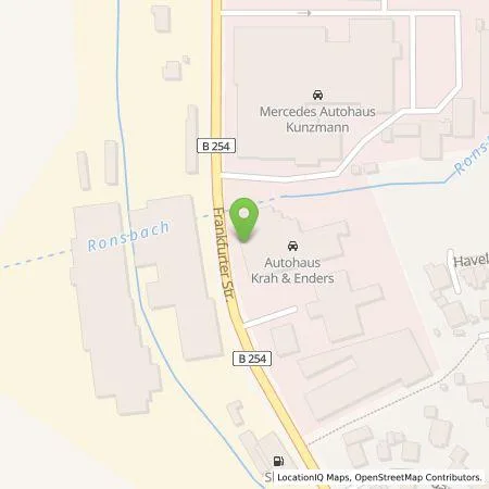 Standortübersicht der Tankstelle Autohaus Fulda Krah & Enders GmbH in 36043 Fulda