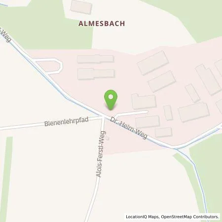 Standortübersicht der Tankstelle BaySG i.G./LVFZ Almesbach in 92637 Weiden i.d. Oberpfalz