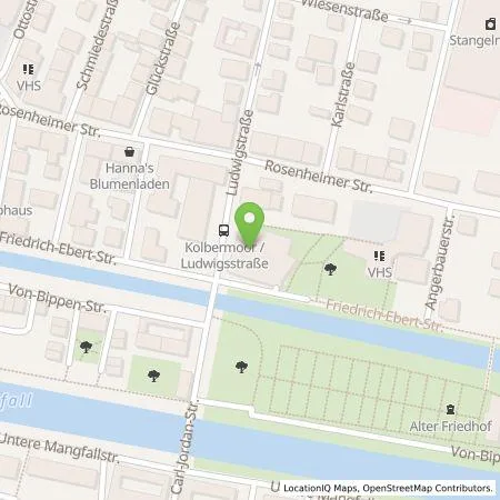 Standortübersicht der Tankstelle Energie Südbayern GmbH in 83059 Kolbermoor