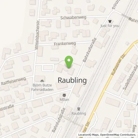 Standortübersicht der Tankstelle Energie Südbayern GmbH in 83026 Raubling