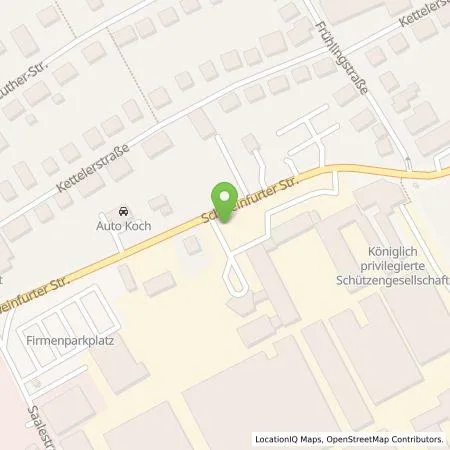 Standortübersicht der Tankstelle Preh GmbH in 97616 Bad Neustadt