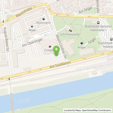 Standortübersicht der Tankstelle Energieversorgung Rudolstadt Gmb in 07407 Rudolstadt