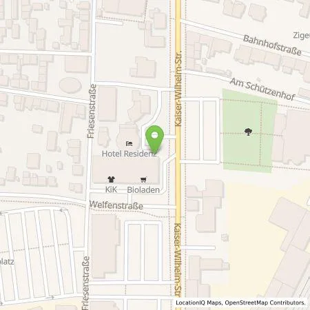 Standortübersicht der Tankstelle Elena Siebelt / Hotel Residenz in 46395 Bocholt